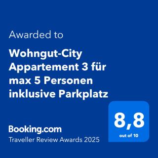 Wohngut-City Appartement 3 für max 5 Personen inklusive Parkplatz - Hagen - 4