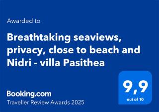 Villa Pasithea - breathtaking seaviews, infinity pool, privacy, close to the beach - Nydri - 9