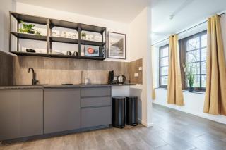 Boardinghaus Grünefeld I W7 I modernes Apartment I P I Smart I Office - Mettingen - 9