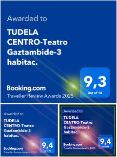 TUDELA CENTRO-Teatro Gaztambide-3 habitac. - 9