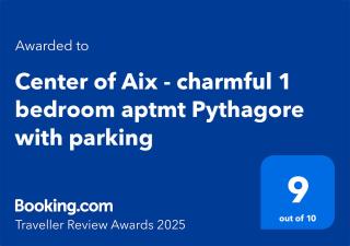 Centre d'Aix - charmant appartement 1 chambre Pythagore avec parking - Aix-en-Provence - 9