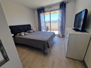Cozy 1 Br with a seaview, AC, Pool and Parking - Antibes - 5