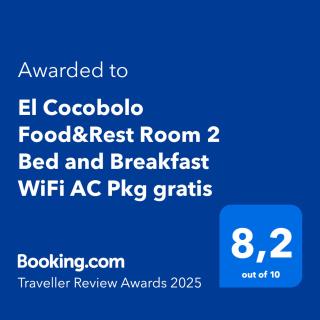 El Cocobolo Food&Rest Room 2 Bed and Breakfast WiFi AC Pkg gratis - - 9