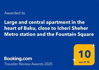 Large and central apartment in the heart of Baku, close to Icheri Sheher Metro station and the Fountain Square - Baku - 0