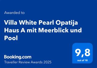Villa White Pearl Opatija Haus A mit Meerblick und Pool - Veprinac - 7
