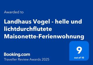 Landhaus Vogel - helle und lichtdurchflutete Maisonette-Ferienwohnung - 9