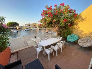 Marina 5P avec piscine et terrasses, 4 chambres, clim, parking, proche plage et commerces, Port Barcarès - FR-1-81-554 - Le Barcarès - 0