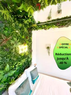 Jungle Room - Atypique - Spacieux - WIFI - TV 4K - Vue Sur Ville - Confort - Rouen - 0