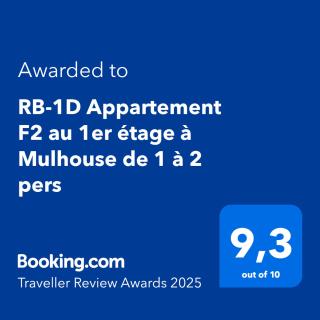 RB-1D Appartement F2 au 1er étage à Mulhouse de 1 à 2 pers - Mulhouse - 6