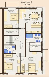 FamilyVilla, new 4 Luxury Big Apartments, parking - 1