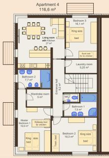 FamilyVilla, new 4 Luxury Big Apartments, parking - Praga - 3