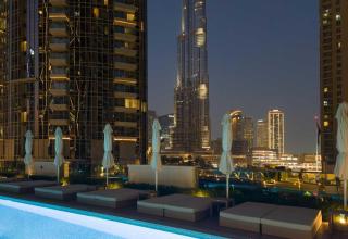 Vogue 30th Floor Skyline View with Balcony Near to Burj Khailfa and Dubai Mall, ACT One by Emaar, Downtown Dubai, Sheikh Mohammed bin Rashid Boulevard - 1