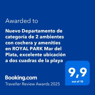Nuevo Departamento de categoría de 2 ambientes con cochera y amenities en ROYAL PARK Mar del Plata, excelente ubicación a dos cuadras de la playa - Mar del Plata - 3