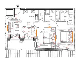 Appartement moderne avec WiFi et parking sous-terrain à Courchevel Village - FR-1-562-28 - Courchevel - 4