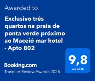 Exclusivo na praia de ponta verde próximo ao Maceió mar hotel - Apto 802 - 5