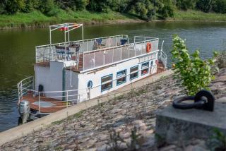 Panama ship, house on the water - 9