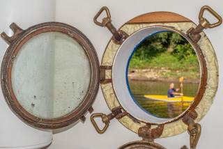 Panama ship, house on the water - 3