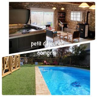 Le Grand Cèdre Spa et sauna intérieur piscine - Marolles - 0