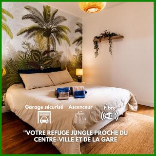 JunglAppart - Votre Refuge Jungle Proche de la Gare et du Centre-Ville, avec Garage - Dijon - 9