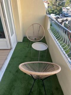 Nouveau Studio -Clim -grand lit et terrasse - 2