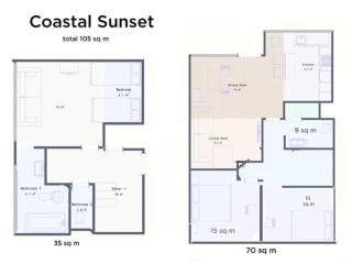 Coastal Sunset with Direct Seaviews By My Getaways - 1