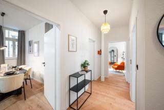 LudwigsCozyEscape - Boutique Design Apartment am Residenzschloss mit gemütlichem Balkon, 6 Gäste, SmartTV in jedem Zimmer, Highspeed WLAN, Workspace, 24h Self Check-in, Parkhaus 2 Min Gehweite - 4