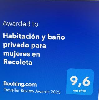 Habitación y baño privado para mujeres en Recoleta - Buenos Aires - 9