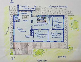 Ferienhaus AlmauBayern - mit Berblick und großem Garten - Übersee - 7