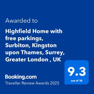 Highfield Home with free parkings, Surbiton, Kingston upon Thames, Surrey, Greater London , UK - Surbiton - 8