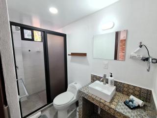 R04 CORNER STUDIO at ITESM CEM Full Services, Shared-Kitchen, Fridge, Laundry, Smart TV, Parking, Balcony - Città del Messico - 1
