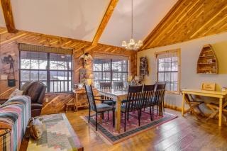 Deck and Fire Pit Waterfront Cabin in Greers Ferry! - 5