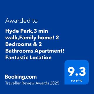 Hyde Park,3 min walk,Family home! 2 Bedrooms & 2 Bathrooms Apartment! Fantastic Location - Londra - 2
