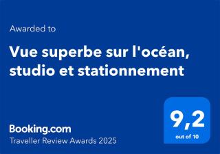 Vue superbe sur l'océan, studio et stationnement - 9