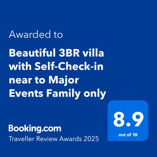Beautiful 3BR villa with Self-Check-in near to Major Events Family only - Dschidda - 0