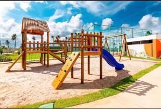 Mana Beach Experience - flat com 2 quartos sendo uma suíte 2 vagas de garagem -Muro Alto a 300 metros da praia -Com vista para a piscina e mar - 4