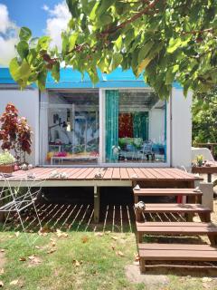 bungalow vue lagon 180 degré, la maison bleue - 7