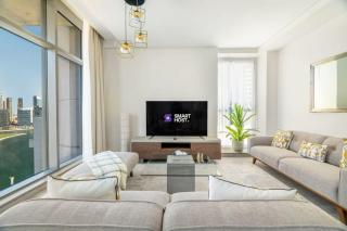 Luxury 4BR MTLVL flat w Al-Jadaf canal riverfront - 4