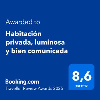 Habitación privada, luminosa y bien comunicada - Madrid - 0