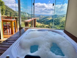 Chalé Mirante Da Colina 9, com hidromassagem privativa, café da manhã e piscina - Córrego do Bom Jesus - 3