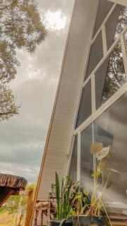 Chalé A-Frame as Margens do Rio Marrecas - 8