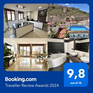 Casa con jacuzzi y piscina con vistas al castillo - Corbera de Alcira - 0