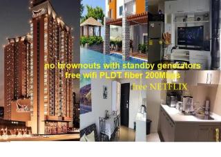 Araneta Cubao No Brown Outs 1BR Furnished Condo with Balcony free WiFi Netflix - Manille - 9