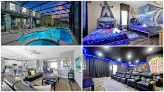 Waterfront Villa showcasing a theater, games room, and a private pool - Kissimmee - 0