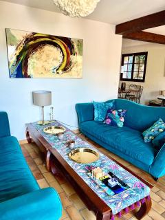 Entre Nice et Monaco grande Villa avec piscine privée 12 personnes - Drap - 2