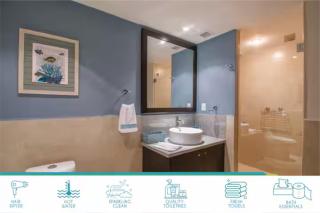 Beachfront 1BR w/ Balcony & Resort-Style Amenities - 4