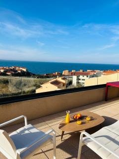 Appartement 4 personnes tout confort avec vue panoramique sur MER - Port-Vendres - 0