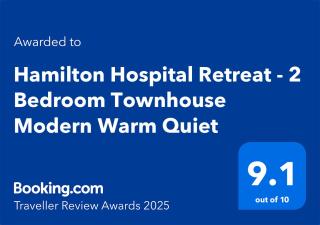 Hamilton Hospital Retreat - 2 Bedroom Townhouse Modern Warm Quiet - Hamilton - 9