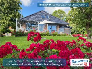 Nordseeurlaub im hochwertigen Feriendomizil Rosenhuus mit Sauna und Kamin im idyllischen Butjadingen - Eckwarden - 0