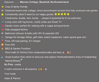 Marram Cottage - Well Equipped, Cosy, Home from Home, Next to Beach, - 7
