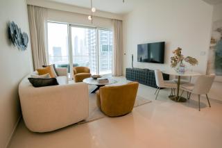 Grand Bleu Tower with Palm View & Private Beach - 0